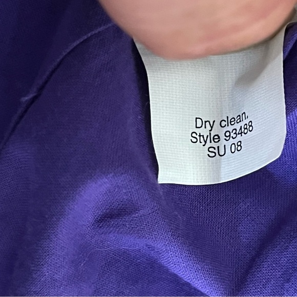 NWT J. Crew Classic Strapless Cotton Cady Cocktail Party Dress Size 14 Purple - Picture 9 of 14